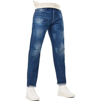 G-Star RAW Jeans Escutar 3D Tapered pour Homme - Bleu moyen - Tapered - Jeans - Publicité G-Star RAW Jeans Escutar 3D Tapered pour Homme - Bleu moyen - Tapered - Jeans - Publicité