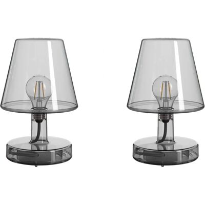 Fatboy Transloetje Lampada da tavolo LED senza fili - Grigio Fatboy Transloetje Lampada da tavolo LED senza fili - Grigio