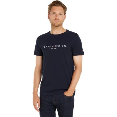 Tommy Hilfiger Logo T-Shirt (MW0MW11465) - sky captain Tommy Hilfiger Logo T-Shirt (MW0MW11465) - sky captain