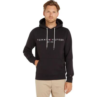 Bluza z kapturem Tommy Hilfiger Logo Flex Fleece (MW0MW10752) - czarna Bluza z kapturem Tommy Hilfiger Logo Flex Fleece (MW0MW10752) - czarna
