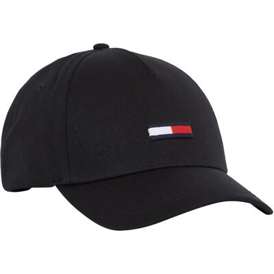 Czapka baseballowa Tommy Hilfiger z flagą (AU0AU00843) - czarna Czapka baseballowa Tommy Hilfiger z flagą (AU0AU00843) - czarna