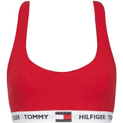 Tommy Hilfiger Logo Unterband Bio-Baumwolle Bralette (UW0UW02225) - tango rot Tommy Hilfiger Logo Unterband Bio-Baumwolle Bralette (UW0UW02225) - tango rot