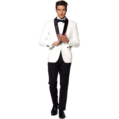 OppoSuits Perlenweiß Anzug Off-White Slim Fit - Anzug OppoSuits Perlenweiß Anzug Off-White Slim Fit - Anzug