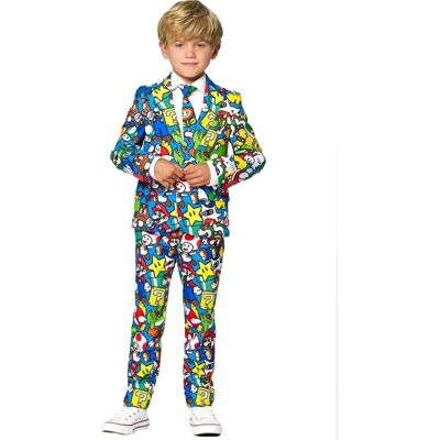 OppoSuits Mario Kinder Kostüm - Jacke, Hose, Krawatte - Kostüme OppoSuits Mario Kinder Kostüm - Jacke, Hose, Krawatte - Kostüme