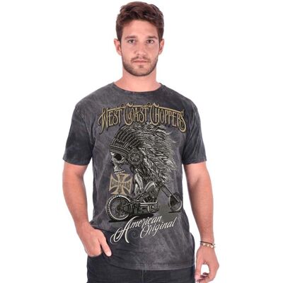 West Coast Choppers Chief grigio scuro 3XL - Maglietta West Coast Choppers Chief grigio scuro 3XL - Maglietta