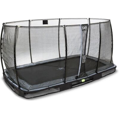 EXIT Elegant Inground Rectangle Trampoline 214x366cm - Safety Net EXIT Elegant Inground Rectangle Trampoline 214x366cm - Safety Net