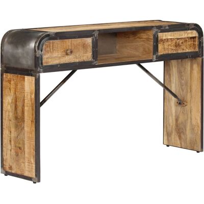 vidaXL Mango Wood Sideboard - 120x30x75cm Storage Cabinet vidaXL Mango Wood Sideboard - 120x30x75cm Storage Cabinet