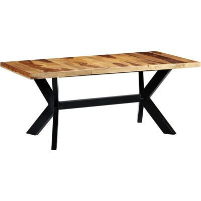 vidaXL Eettafel 180x90x75cm massief hout - Eettafel vidaXL Eettafel 180x90x75cm massief hout - Eettafel