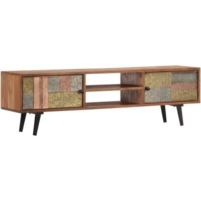 vidaXL Honigfinish Akazienholz TV-Schrank - TV-Schrank vidaXL Honigfinish Akazienholz TV-Schrank - TV-Schrank