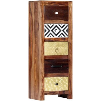 vidaXL Mobiletto laterale 40x30x110 cm Legno massiccio - Mobiletto laterale vidaXL Mobiletto laterale 40x30x110 cm Legno massiccio - Mobiletto laterale