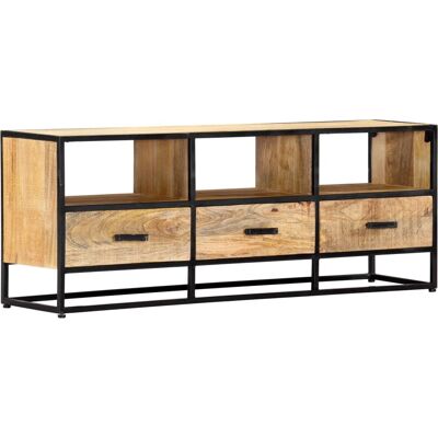 vidaXL Mangoholz TV-Schrank - 120x30x45 cm - Rustik Industriell Stil vidaXL Mangoholz TV-Schrank - 120x30x45 cm - Rustik Industriell Stil