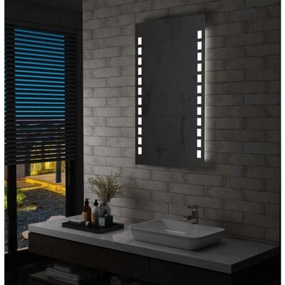 vidaXL Miroir de Salle de Bain à LED - 60x100 cm - Miroir mural - Publicité vidaXL Miroir de Salle de Bain à LED - 60x100 cm - Miroir mural - Publicité
