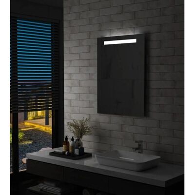 vidaXL 443351 Lustro na ścianę do łazienki z LED - Lustro łazienkowe vidaXL 443351 Lustro na ścianę do łazienki z LED - Lustro łazienkowe
