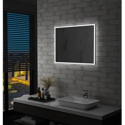 vidaXL Kylpyhuoneen seinäpeili LEDillä 80x60cm - Kylpyhuonepeili vidaXL Kylpyhuoneen seinäpeili LEDillä 80x60cm - Kylpyhuonepeili