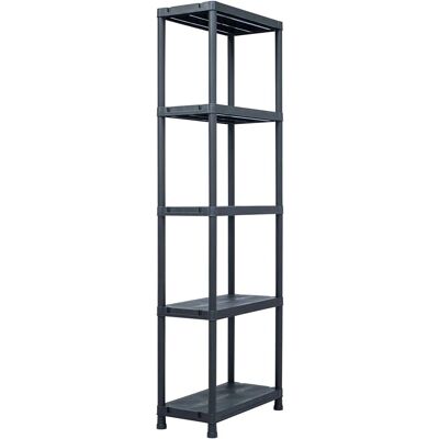 vidaXL Aufbewahrungssregal Schwarz - Aufbewahrungsshelf - 125 kg vidaXL Aufbewahrungssregal Schwarz - Aufbewahrungsshelf - 125 kg