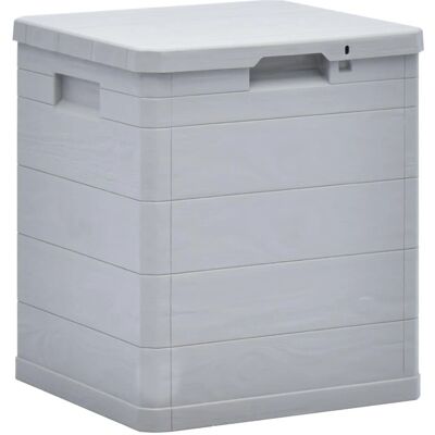 vidaXL Gartenaufbewahrungsbox 90L Hellgrau - Garten Aufbewahrungsbox vidaXL Gartenaufbewahrungsbox 90L Hellgrau - Garten Aufbewahrungsbox
