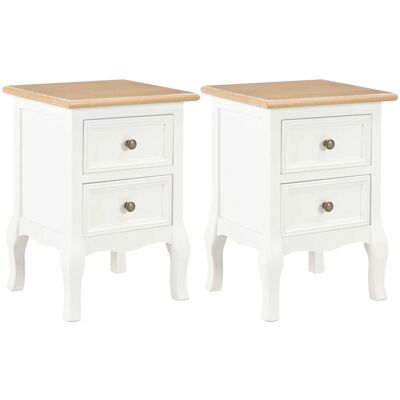 vidaXL Comodino - Stile francese, 2 cassetti, 35x30x49 cm vidaXL Comodino - Stile francese, 2 cassetti, 35x30x49 cm