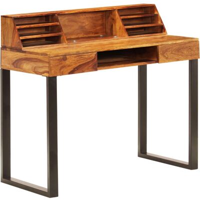 vidaXL Schreibtisch 110x50x94 cm Massivholz & Stahl - Schreibtisch vidaXL Schreibtisch 110x50x94 cm Massivholz & Stahl - Schreibtisch