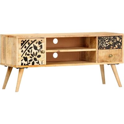 vidaXL Massives Mango-Holz TV-Schrank - Industrieller Stil Kompaktes Stauraum vidaXL Massives Mango-Holz TV-Schrank - Industrieller Stil Kompaktes Stauraum