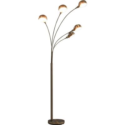 vidaXL Stehlampe 200 cm 5 x E14 Silber vidaXL Stehlampe 200 cm 5 x E14 Silber