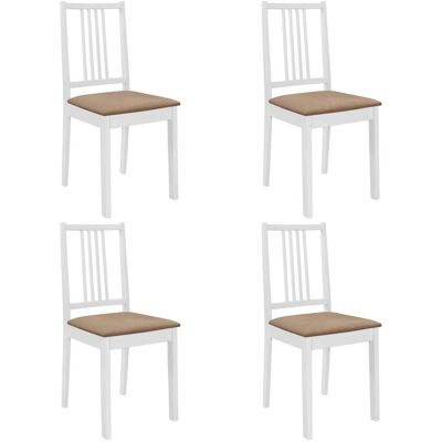 VidaXL 247635 Massiefhouten Eetkamerstoelen - Set van 4 VidaXL 247635 Massiefhouten Eetkamerstoelen - Set van 4