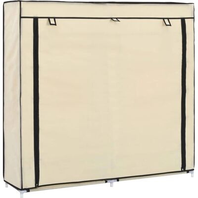 vidaXL Armoire à Chaussures avec Housse Crème - Rangement à Chaussures - Publicité vidaXL Armoire à Chaussures avec Housse Crème - Rangement à Chaussures - Publicité