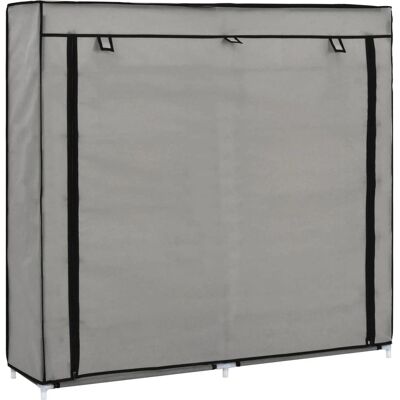 Armoire à chaussures vidaXL avec housse grise - Armoire à chaussures - Publicité Armoire à chaussures vidaXL avec housse grise - Armoire à chaussures - Publicité