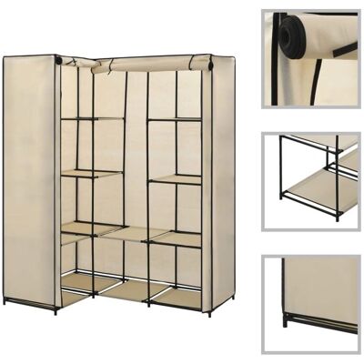 vidaXL Eckschrank - Kleiderschrank mit Eisenrahmen vidaXL Eckschrank - Kleiderschrank mit Eisenrahmen