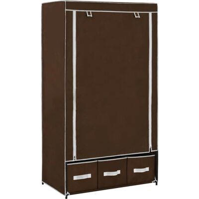 Armario marrón vidaXL - Mueble de almacenamiento en dormitorio Armario marrón vidaXL - Mueble de almacenamiento en dormitorio