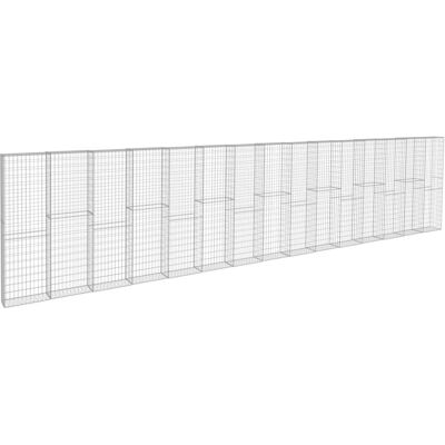 Muro de gaviones con cubiertas acero galvanizado 900x50x200cm vidaXL - Muro de gaviones Muro de gaviones con cubiertas acero galvanizado 900x50x200cm vidaXL - Muro de gaviones