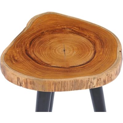 vidaXL Tavolino in teak massiccio - Fatto a mano 40x45cm Marrone vidaXL Tavolino in teak massiccio - Fatto a mano 40x45cm Marrone