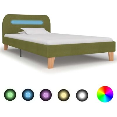 vidaXL Bettrahmen mit LED - Klassisch grünes Holz Schlafzimmermöbel vidaXL Bettrahmen mit LED - Klassisch grünes Holz Schlafzimmermöbel