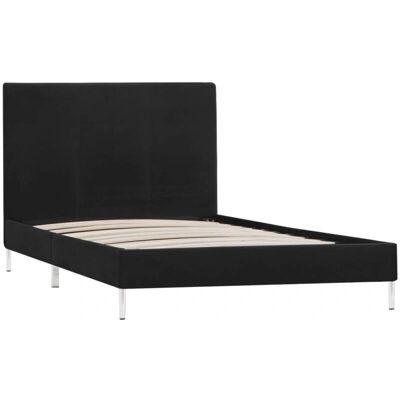 vidaXL Bettgestell Schwarzer Stoff 90x200 cm - Bettgestell vidaXL Bettgestell Schwarzer Stoff 90x200 cm - Bettgestell