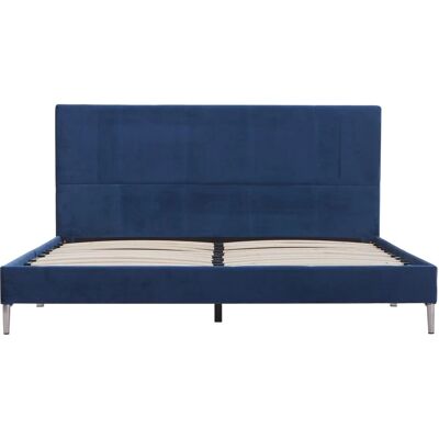 vidaXL Blåt stof sengestel 160x200 - Ramm vidaXL Blåt stof sengestel 160x200 - Ramm