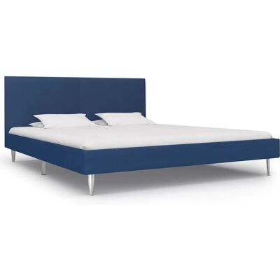 vidaXL 180x200cm Blåt Stoff Sengestel - Moderne og Robust vidaXL 180x200cm Blåt Stoff Sengestel - Moderne og Robust