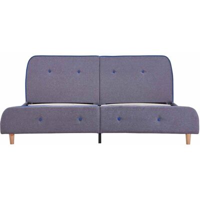 vidaXL Bettgestell Hellgrau Stoff 160x200cm - Bettgestell vidaXL Bettgestell Hellgrau Stoff 160x200cm - Bettgestell