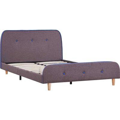 vidaXL Vuodekehys taupe-kankaasta 120x200cm Verhoiltu Kaksinkertainen Sänky vidaXL Vuodekehys taupe-kankaasta 120x200cm Verhoiltu Kaksinkertainen Sänky