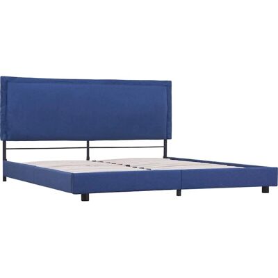 vidaXL Sängram blå tyg 160x200cm Huonekalut makuuhuoneeseen vidaXL Sängram blå tyg 160x200cm Huonekalut makuuhuoneeseen