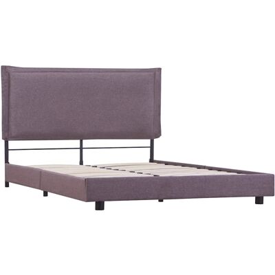 vidaXL Bettgestell Taupe Stoff 140x200cm Polstertes Doppelbettmöbel vidaXL Bettgestell Taupe Stoff 140x200cm Polstertes Doppelbettmöbel