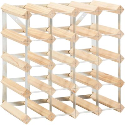vidaXL Weinregal 42 Flaschen Holz und Stahl - Lagerung vidaXL Weinregal 42 Flaschen Holz und Stahl - Lagerung