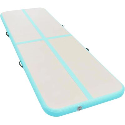 vidaXL Tapis de Gymnastique Gonflable - 500x100x10 cm PVC Vert vidaXL Tapis de Gymnastique Gonflable - 500x100x10 cm PVC Vert