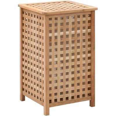 vidaXL Walnuss Holz Wäschekorb - 39x39x65cm Aufbewahrungsbox vidaXL Walnuss Holz Wäschekorb - 39x39x65cm Aufbewahrungsbox