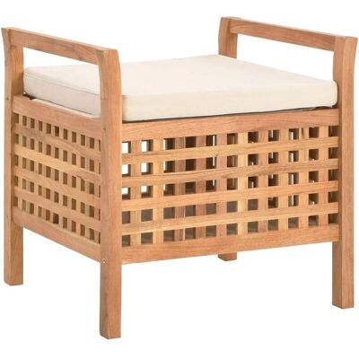 vidaXL Banc de rangement en noyer - 49x48x49 cm - Publicité vidaXL Banc de rangement en noyer - 49x48x49 cm - Publicité