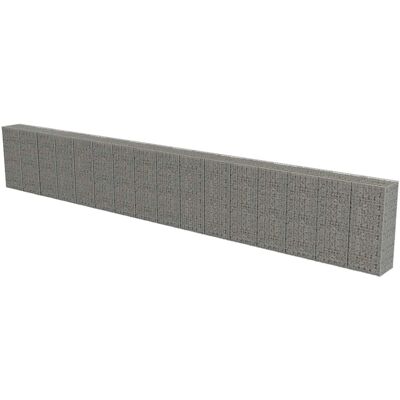 Muro de gaviones con cubiertas de acero galvanizado 900x50x150 cm de vidaXL Muro de gaviones con cubiertas de acero galvanizado 900x50x150 cm de vidaXL