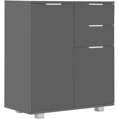 vidaXL 283717 Buffet en bois d'ingénierie gris à haute brillance - Buffet - Publicité vidaXL 283717 Buffet en bois d'ingénierie gris à haute brillance - Buffet - Publicité