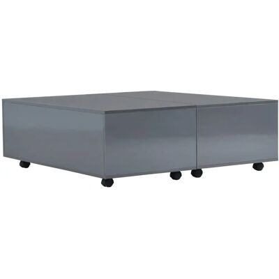 vidaXL Table basse Grise 100x100x35 cm - Coffee Table - Publicité vidaXL Table basse Grise 100x100x35 cm - Coffee Table - Publicité