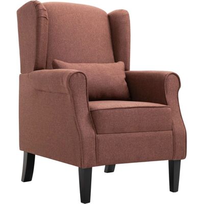 vidaXL 248617 Fauteuil d'accent - Canapé, Tissu marron - Publicité vidaXL 248617 Fauteuil d'accent - Canapé, Tissu marron - Publicité