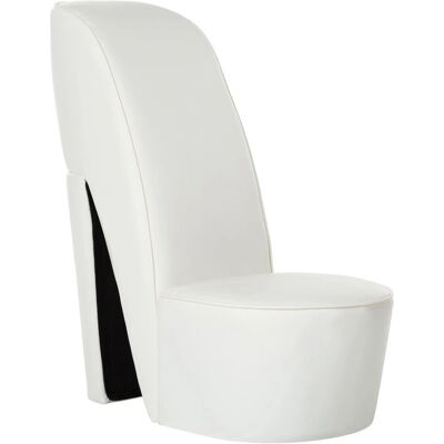 VidaXL Weiße Schuhförmige Akzentstuhl - Modernes Design VidaXL Weiße Schuhförmige Akzentstuhl - Modernes Design