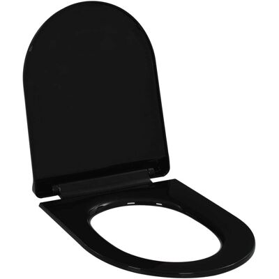 vidaXL Toiletbril met soft-close & quick-release - Zwart vidaXL Toiletbril met soft-close & quick-release - Zwart