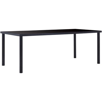 vidaXL Schwarzer Esstisch 200x100cm Sicherheitsglas - Esstisch vidaXL Schwarzer Esstisch 200x100cm Sicherheitsglas - Esstisch